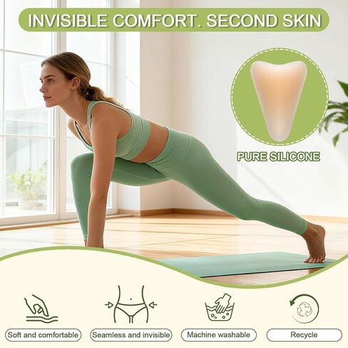 8-Pack Upgraded Camel Concealer Toe Cover for Women, Adhesive Reusable Silicone Pads with No-Bump Design, Anti Camel Insert for Swimsuit Yoga Leggings, Comfortable Fit in Saudi Arabia