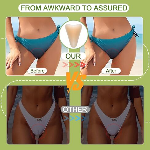 8-Pack Upgraded Camel Concealer Toe Cover for Women, Adhesive Reusable Silicone Pads with No-Bump Design, Anti Camel Insert for Swimsuit Yoga Leggings, Comfortable Fit in Saudi Arabia