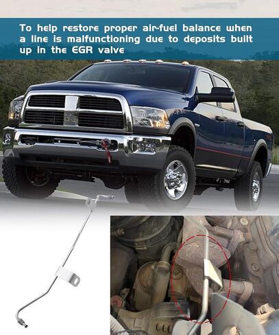 Exhaust Gas Recirculation (EGR) Line Fits For Dodge Ram 2500、3500、4500、5500 6.7L Cummins Diesel Engines，Replaces # 68038087AA,68005182AA,EGR9002,598-166,598166 in Saudi Arabia