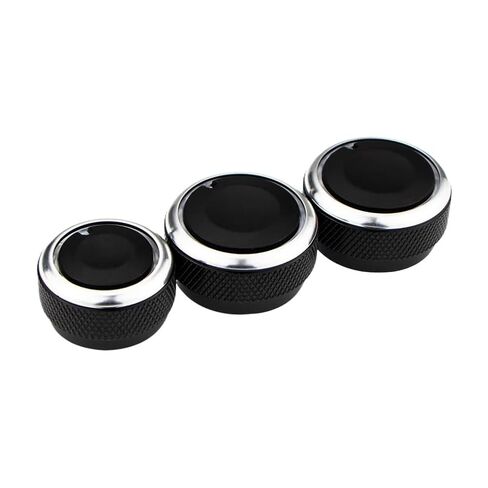 Air Conditioning Knob 3 Pcs Set Compatible with 2004 2016 Car Heat Control Switch Aluminium Accessory in Saudi Arabia