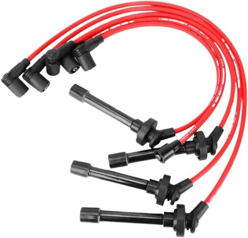 Spark Plug Wire Set 2.5mm Spiral Core Compatible With Automotive Motorcycle Parts Civic Del Sol 1992-2000 EG EK EJ D15 D16 in Kuwait