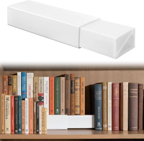 Thyle 1 Set Bookshelf Riser 2 Levels - Nesting Assembled PP Board Manga Shelf Riser for Books Collection Organizer, Space-Saving Display Stand for Books, Manga, DVDs, CDs (Black) in Kuwait