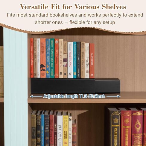 Thyle 1 Set Bookshelf Riser 2 Levels - Nesting Assembled PP Board Manga Shelf Riser for Books Collection Organizer, Space-Saving Display Stand for Books, Manga, DVDs, CDs (Black) in Kuwait