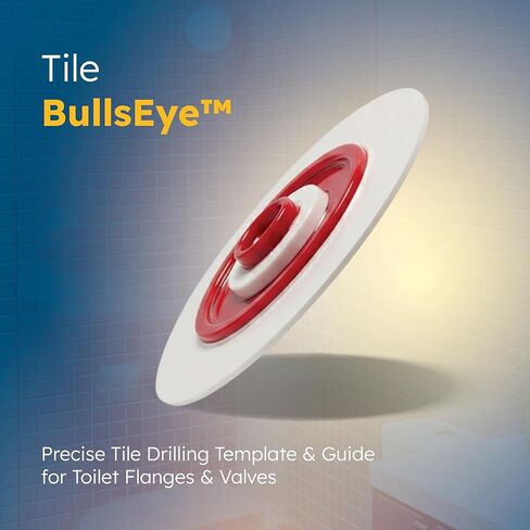 Tile Bullseye - قالب ودليل حفر البلاط متعدد الأحجام، 4 حلقات متشابكة، بلاستيك متين، محاذاة دقيقة in Saudi Arabia