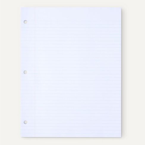Amazon Basics Loose Leaf Paper, College Ruled Binder Paper, 100 Sheets, 11" x 8.5", 6 pack, White in Saudi Arabia
