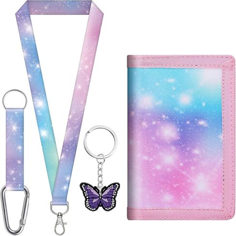 sundee Kids' Wallets for Boys and Girls, Trendy and Functional with Eye - Catching Charms and Matching Lanyards in Multiple Themes - Ideal for Every Little Explorer's Storage Needs-Baseball in Saudi Arabia