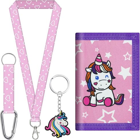 sundee Kids' Wallets for Boys and Girls, Trendy and Functional with Eye - Catching Charms and Matching Lanyards in Multiple Themes - Ideal for Every Little Explorer's Storage Needs-Baseball in Saudi Arabia