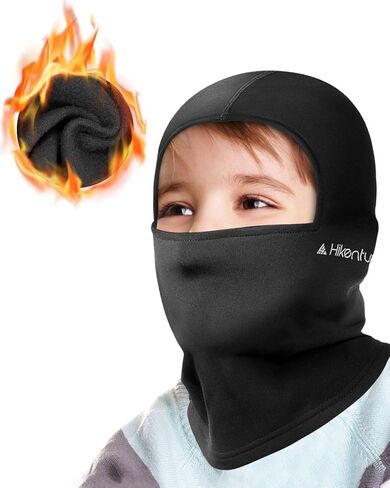قناع التزلج بالاكلافا للأطفال من هايكنتور - قناع رقبة للتزلج للأطفال والأطفال الصغار من الصوف لتدفئة الرقبة مع غطاء رأس مبطن بالخوذة in Kuwait