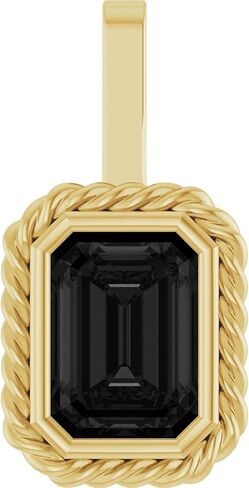 Bonyak Jewelry 14k Yellow Gold Natural Black Onyx Men's Pendant Refined in Saudi Arabia