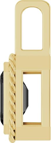 Bonyak Jewelry 14k Yellow Gold Natural Black Onyx Men's Pendant Refined in Saudi Arabia