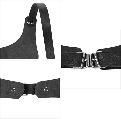 PENINSULA LOVE Men Leather Suspender Harness Body Belt Punk Chest Harness Adjustable Body Bondage Waist Belt in Saudi Arabia