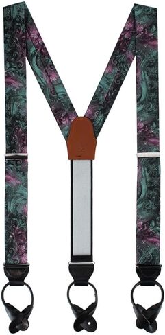 Trafalgar Men's The Arcane Storm Silk Button End Novelty Braces (Suspenders) in Saudi Arabia
