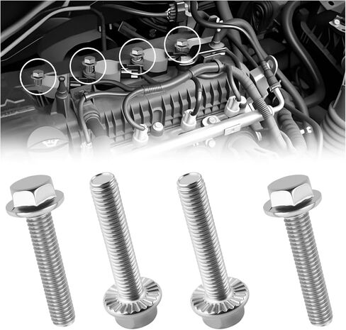 4PCS M5x25mm Car Ignition Coil Bolts OEM W714507S437,Stainless Steel Bolt Kit for Ignition Coils Compatible with Mercury Ford Lincoln,Automotive Replacement Ignitions Coils Bolt Set in Kuwait