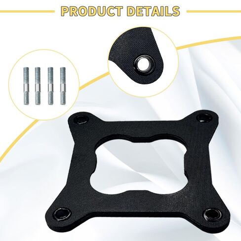 9265 محرك المكربن ​​عازل للحرارة مربع تتحمل طوقا فاصل يناسب Edelbrock أداء المدخول وسلسلة الرعد الكربوهيدرات مربع تتحمل، هولي نمط 4150 الكربوهيدرات المزدوج الطائرة مركز مفتوح in Kuwait