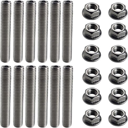 DEWHEL Stainless Steel LS Header Stud Kit Bolts For LSX LS2 LS3 LS6 LS7 4.8 5.3 6.0 6.2L in Saudi Arabia