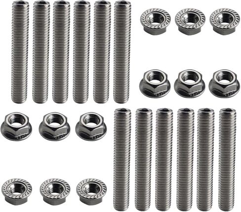 DEWHEL Stainless Steel LS Header Stud Kit Bolts For LSX LS2 LS3 LS6 LS7 4.8 5.3 6.0 6.2L in Saudi Arabia