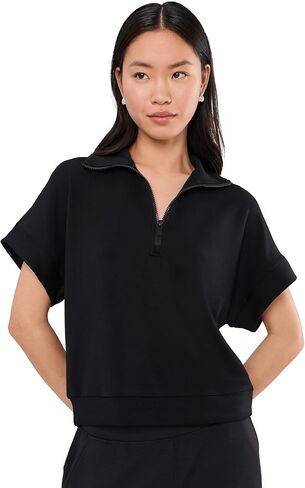 Liverpool Womens Soft Plush Half Zip Popover Top in Saudi Arabia