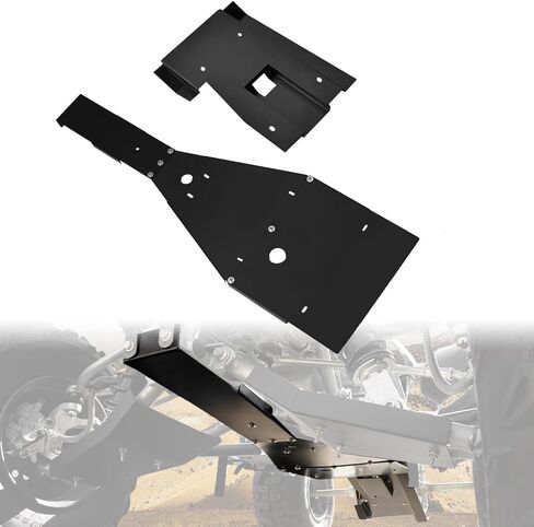 A & UTV PRO Aluminum Skid Plate Guard Kit for Yamaha Raptor 700/700R 2006-2025 Accessories, Full Chassis & Swing Arm Frame Protector Durable Black Powder Coated Guard for Off-Road ATV in Saudi Arabia