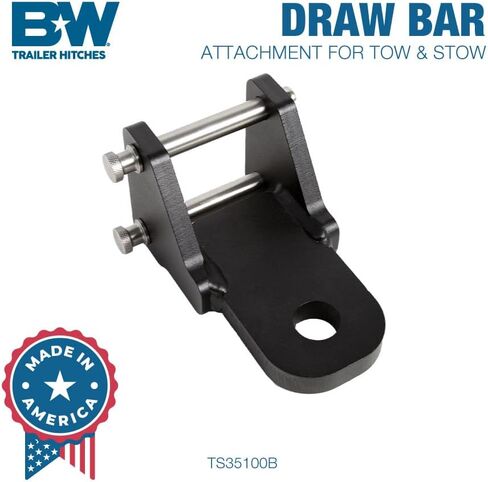 B&W Trailer Hitches Draw Bar Attachment TS35100B - Fits 2" Shank Tow & Stow in Saudi Arabia