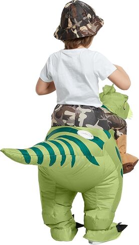 One Casa Inflatable Dinosaur Costume Kids,Blow Up Ride T Rex Suit,Halloween Costumes for Boys Girls in Saudi Arabia