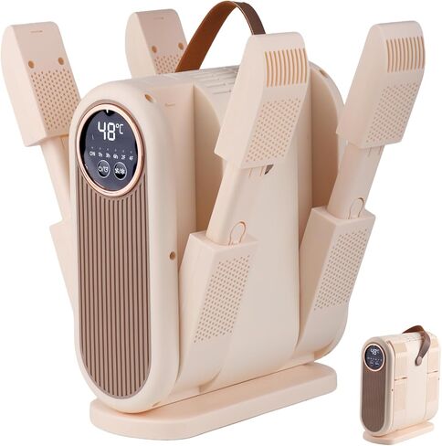Portable Boot Dryer Folds for easy storage Constant-temperature dehumidification Features aromatherapy deodorization 360-minute timer 4 boot heaters Suitable for work boots ski boots sneakers socks in Saudi Arabia