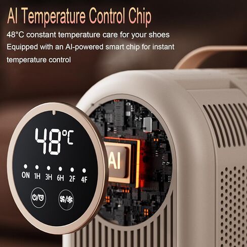 Portable Boot Dryer Folds for easy storage Constant-temperature dehumidification Features aromatherapy deodorization 360-minute timer 4 boot heaters Suitable for work boots ski boots sneakers socks in Saudi Arabia