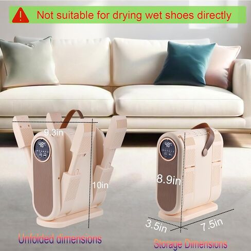 Portable Boot Dryer Folds for easy storage Constant-temperature dehumidification Features aromatherapy deodorization 360-minute timer 4 boot heaters Suitable for work boots ski boots sneakers socks in Saudi Arabia