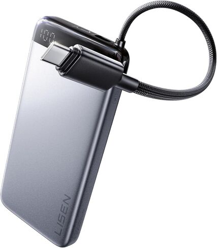 LISEN for iPhone 17 Portable Charger ، Charger Ultra Slim 10،000mah 22.5W سريع المحمولة مع Cable Cable USB C ، Alloy CE ＆ CCC Bank Power For IPhone 16/15 Pro Max Plus Air ، iPad ، Galaxy ، Pixel in Kuwait