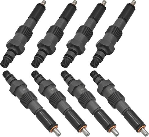 6760301 مجموعة من 8 حاقن وقود متوافق مع Ford F250/F350 1983-1994 IDI 6.9L 7.3L غير متوافق مع ديزل Powerstroke in Kuwait