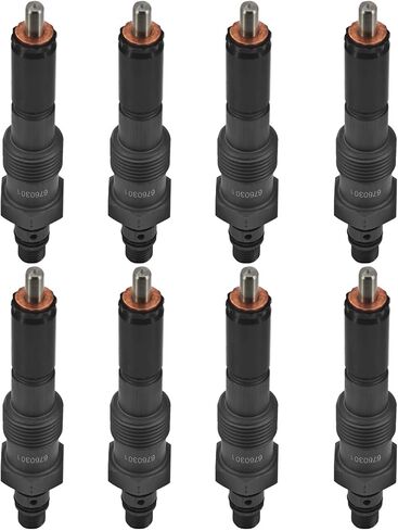 6760301 مجموعة من 8 حاقن وقود متوافق مع Ford F250/F350 1983-1994 IDI 6.9L 7.3L غير متوافق مع ديزل Powerstroke in Kuwait