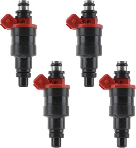 مجموعة حاقن الوقود Rayten مكونة من 4 قطع مناسبة لـ 1990-1992 Nissan Stanza، لـ 1989-1990 Nissan 240SX، لـ 1990 Axxess، حقن دقيق فعال لتذرية الوقود، يستبدل #FJ144 in Kuwait