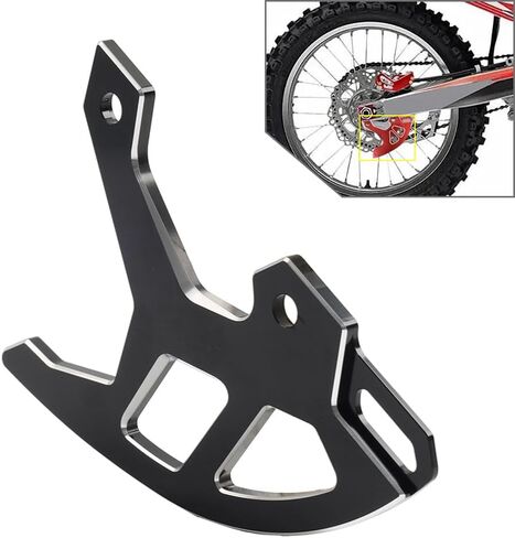 Rbanna1 قرص الحرس الخلفي مكبح قرصي غطاء حماية 1 قطعة لهوندا CRF 250R 2004-2017 ، لهوندا CRF 250X 2004-2017 الألومنيوم الأسود in Saudi Arabia