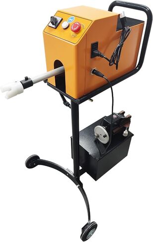 TECHTONGDA Car Repair Brake Disc Drum Lathe Machine with 450mm/17.72'' Max Processing Diameter, 8.5mm/min Disc Grinding Tool, 110V Brake Polishing Cutting Machine, No Disassembly Required in Kuwait