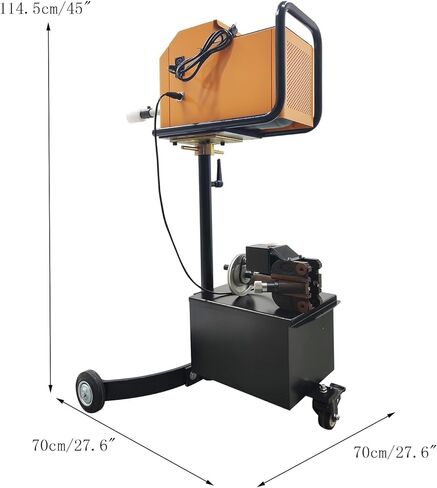 TECHTONGDA Car Repair Brake Disc Drum Lathe Machine with 450mm/17.72'' Max Processing Diameter, 8.5mm/min Disc Grinding Tool, 110V Brake Polishing Cutting Machine, No Disassembly Required in Kuwait