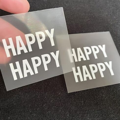 Yngel 100 Or 200 Pack 1.5 inches Custom Your Own Transparent Waterproof Sticker Personalized Decals Text Name Image Photo Clear Labels Stickers in Saudi Arabia