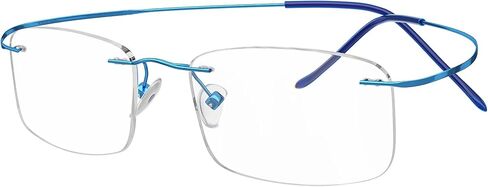 Eyekepper Titanium Rimless Eyeglasses Women Men (Black, 51mm) in Kuwait