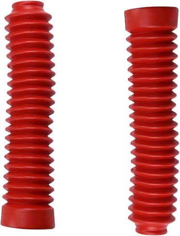 250mm Motorcycle Shock Fork Rubber Boots Dust Jacket Cover for Dirt Bike Off-Road Custom (Red), Universal Shock Absorber Dust Boots in Saudi Arabia