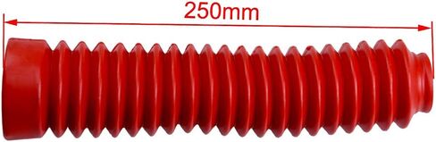 250mm Motorcycle Shock Fork Rubber Boots Dust Jacket Cover for Dirt Bike Off-Road Custom (Red), Universal Shock Absorber Dust Boots in Saudi Arabia
