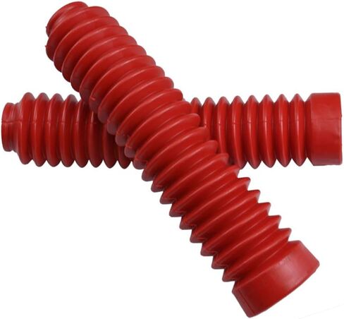 250mm Motorcycle Shock Fork Rubber Boots Dust Jacket Cover for Dirt Bike Off-Road Custom (Red), Universal Shock Absorber Dust Boots in Saudi Arabia