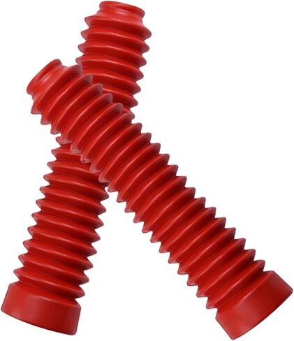 250mm Motorcycle Shock Fork Rubber Boots Dust Jacket Cover for Dirt Bike Off-Road Custom (Red), Universal Shock Absorber Dust Boots in Saudi Arabia