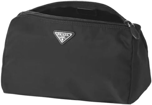 Prada Black Tessuto Nylon Medium Pouch Clutch Bag 1NA012 in Saudi Arabia