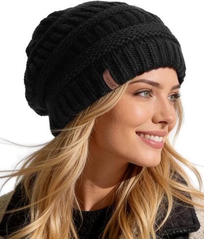 FURTALK Womens Winter Knit Slouchy Beanie Hat Warm Skull Ski Cap Hats for Women in Kuwait
