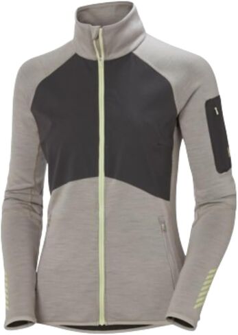 Helly-Hansen Womens LIFA Merino Full Zip Midlayer Shirt, 990 Black, X-Large in Saudi Arabia