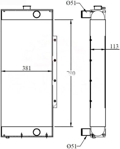 مشعاع الحفارة 332-C0971 لـ JS130 JS160 JS180 JS130B JS160B JS180B المبرد 332C0971 in Kuwait