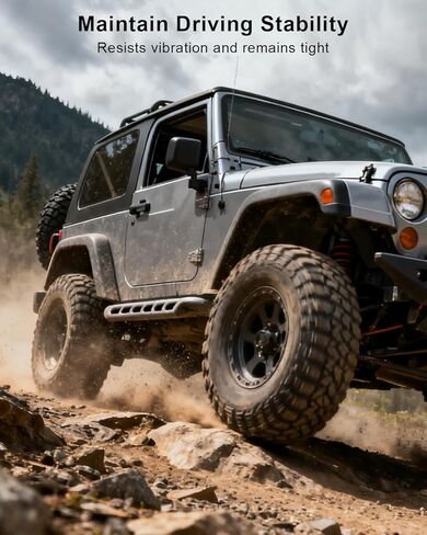 مجموعة مسامير ذراع التحكم مناسبة لسيارة Jeep Wrangler TJ LJ 1997 1998 1999 2000 2001 2002 2003 2004 2005 2006، مسمار الكاميرا الأمامي والخلفي وصواميل العلم in Saudi Arabia