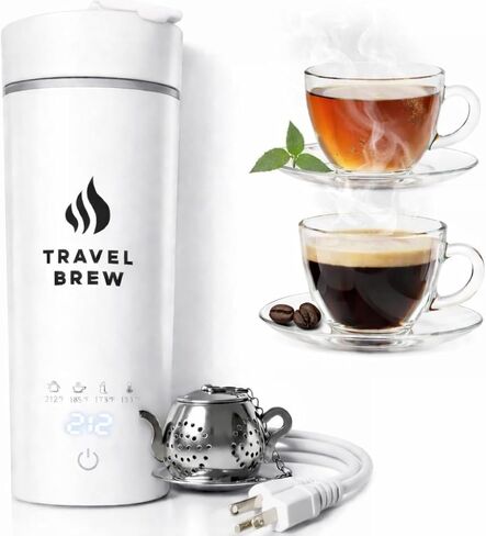 Portable Electric Kettle with Tea Infuser-Mini Electric Kettle with 4 Temperature Settings, and Auto Shut Off & Boil Dry Protection in Saudi Arabia