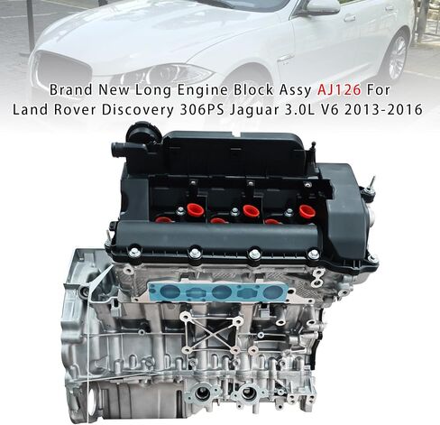 Topteng AJ126 3.0L V6 Engine Long Block Assembly for Land Rover Discovery, for Range Rover, for Jaguar XE, F-Type, F-Pace - 306PS, 2013-2016 in Saudi Arabia