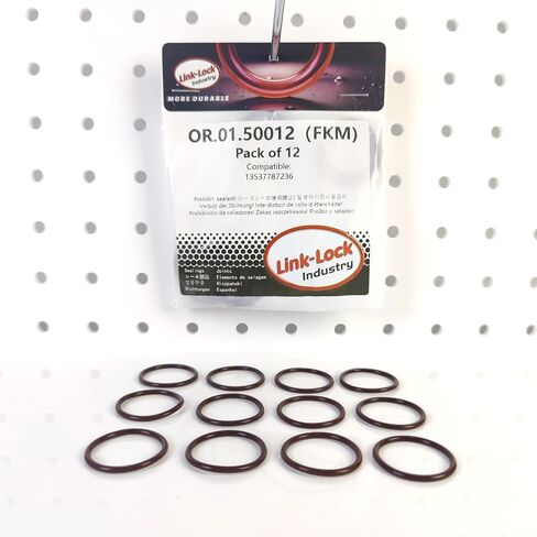 12 قطعة FKM Viton OR.01.50012 صمام حقن الوقود O-حلقة طوقا 13537787236 لسيارات BMW M47 M57 in Kuwait