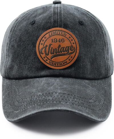 Limited Edition 1936 1946 1956 1966 1976 1986 1996 2006 Hat for Men Women, Vintage Adjustable Leather Patch Baseball Cap in Saudi Arabia