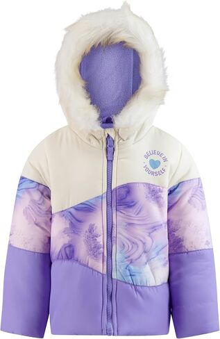 GIRLS ZIP-FRONT COLOR BLOCK JACKET AND OVERALL SNOW PANT in Saudi Arabia